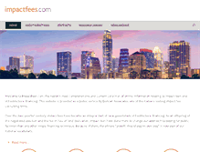 Tablet Screenshot of impactfees.com